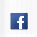 Icona di Facebook, una 'f' minuscola in un quadrato blu.